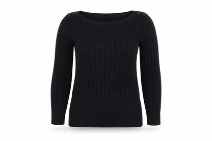 Womens UK Size M Monsoon Black Pullover Jumper