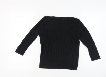 Womens UK Size M Monsoon Black Pullover Jumper