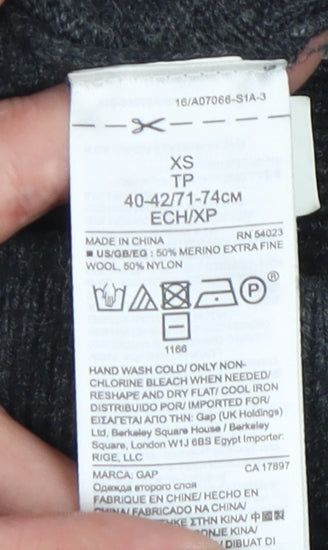 GAP Men's Black Pullover Jumper XS Crew Neck