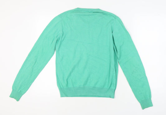 Lyle & Scott Men's Green S V-Neck Pullover Jumper