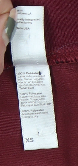 American Apparel Women's Red Bomber Jacket XS