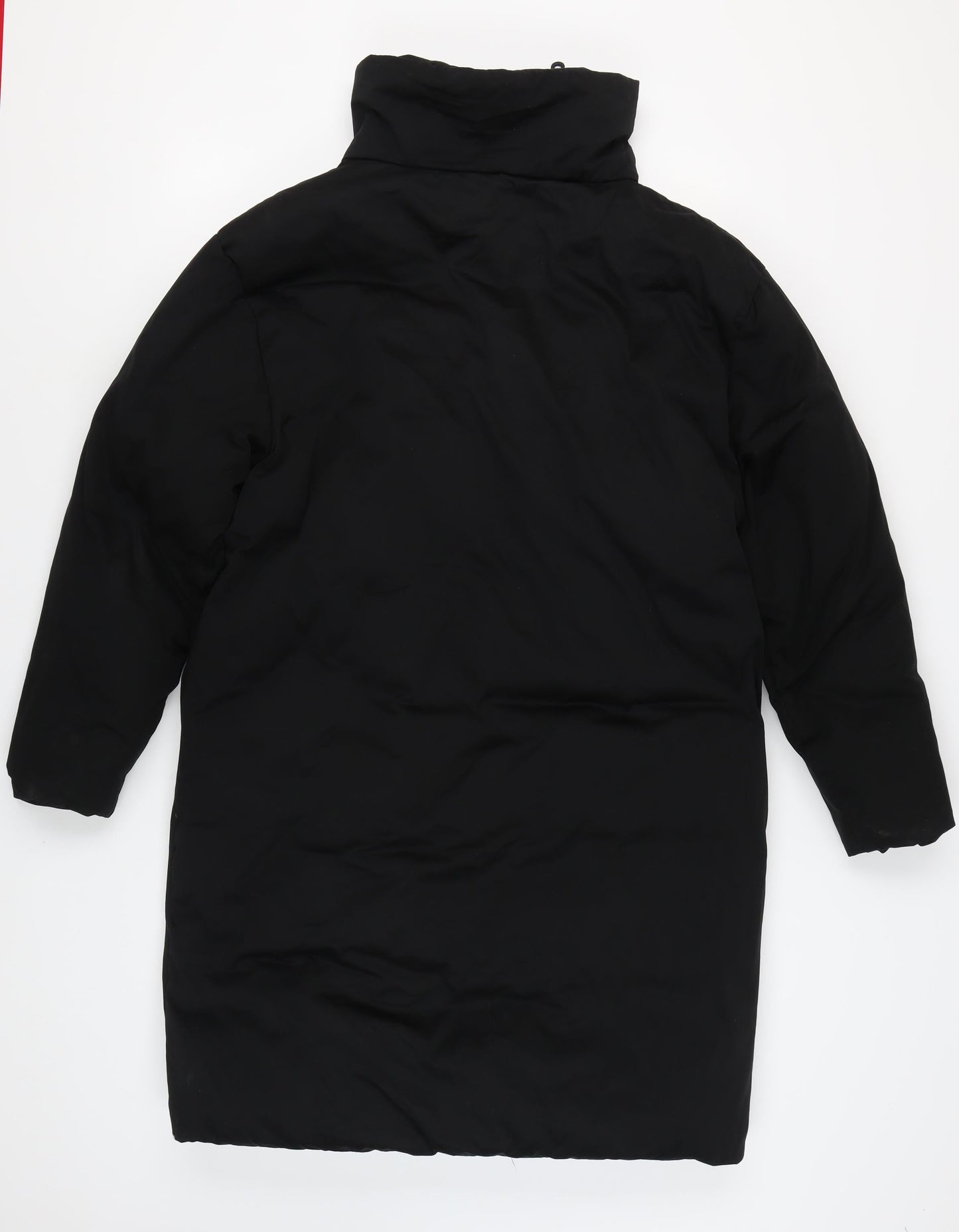 Zara Women's Black Long Overcoat, Size M