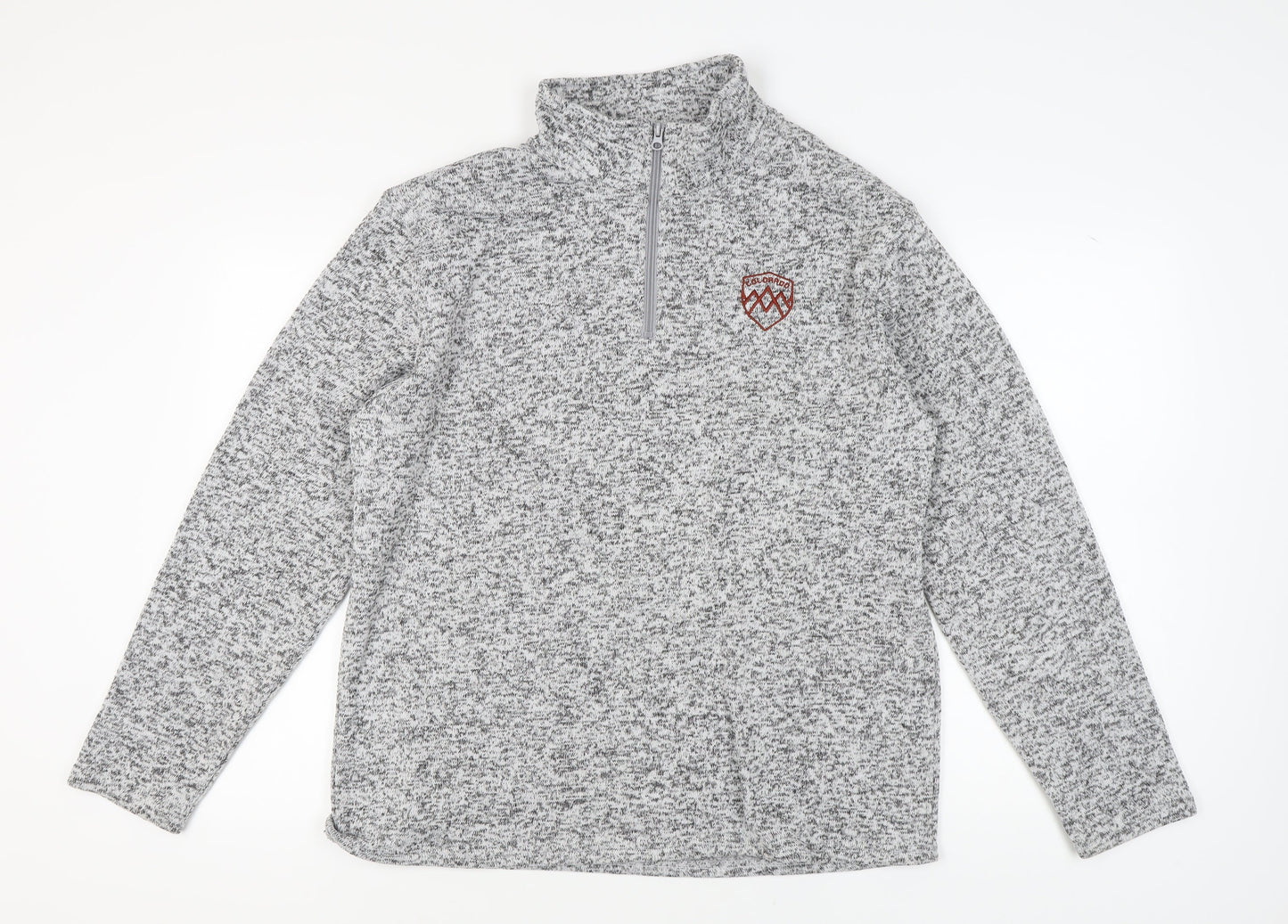 Mens UK Size L Atlas for Men Grey Full Zip Sweatshirt