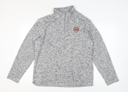 Mens UK Size L Atlas for Men Grey Full Zip Sweatshirt