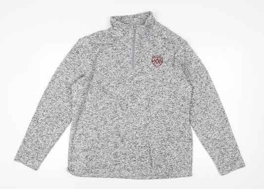 Mens UK Size L Atlas for Men Grey Full Zip Sweatshirt