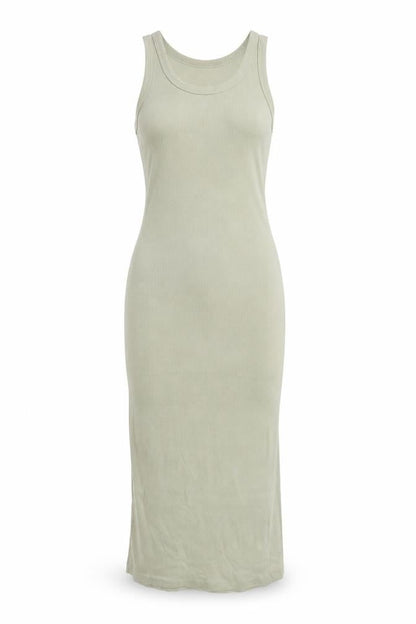 Weekday Women's Green Long Tank Dress Size S