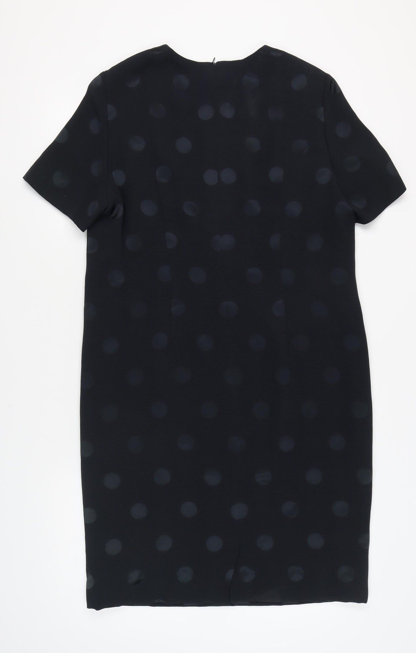 Sporting Women's Black Polka Dot Sheath Dress Size 18