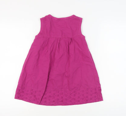 Mini Mode Girls Pink Sleeveless Dress 5-6 Years