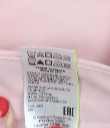 Womens UK Size 6 Marks and Spencer Regular Fit  Pink Trousers
