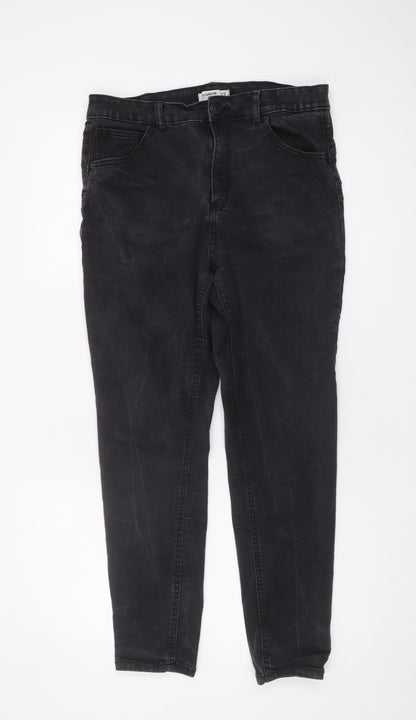 Pull&Bear Women's Black Jeans Size 18 Regular Fit