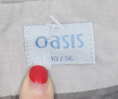 Oasis Women's Grey Dress, Size 10, Short Sleeve