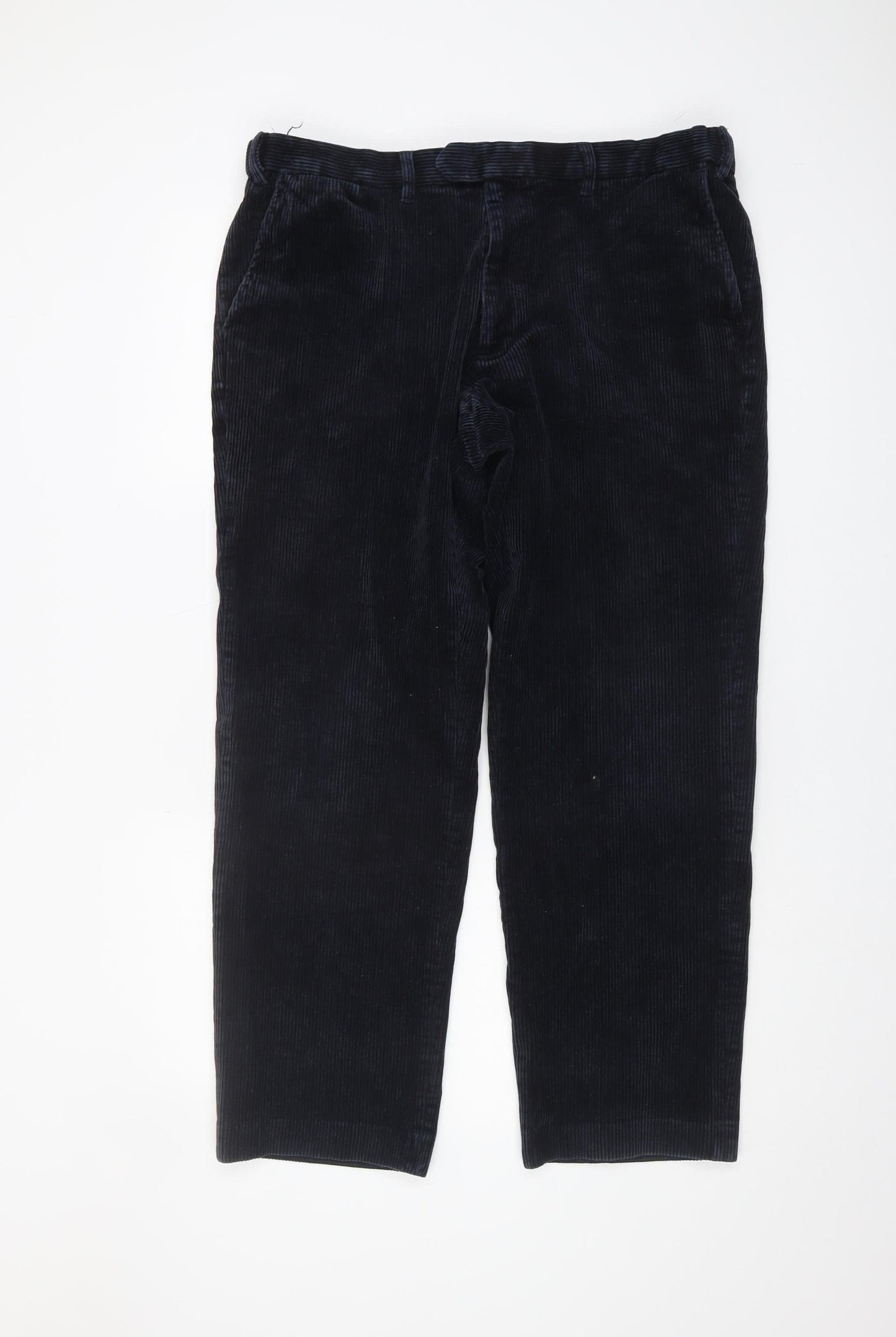 Marks and Spencer Men's Navy Corduroy Trousers 38/31