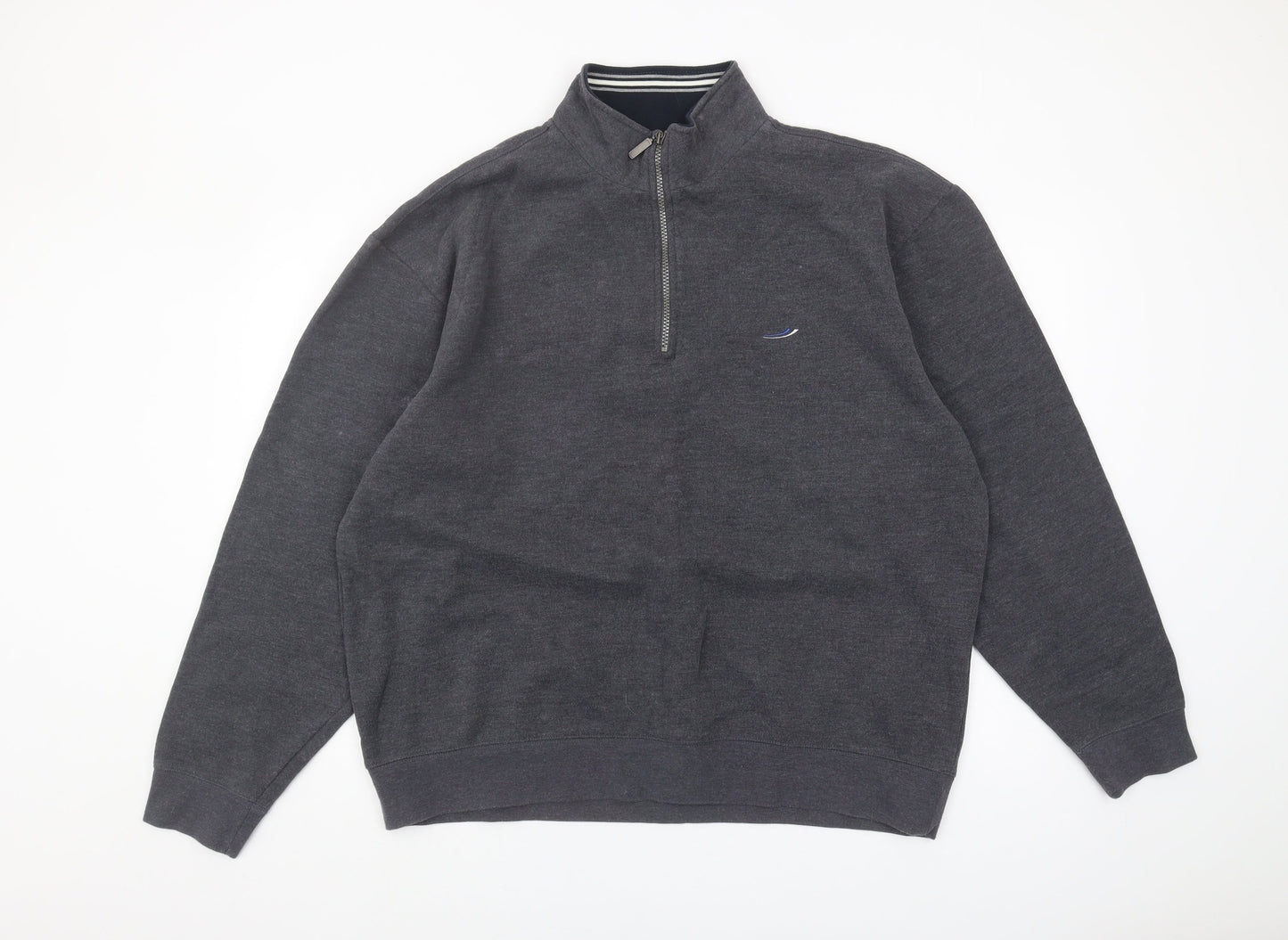 SW Sportswear Men's Grey XL 1/4 Zip Sweatshirt