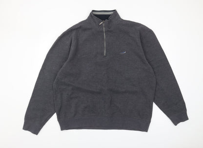 SW Sportswear Men's Grey XL 1/4 Zip Sweatshirt