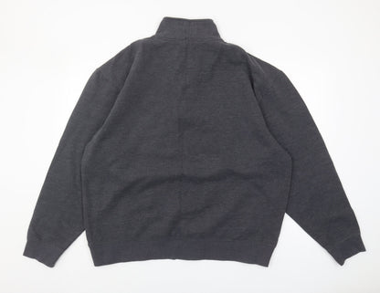 SW Sportswear Men's Grey XL 1/4 Zip Sweatshirt