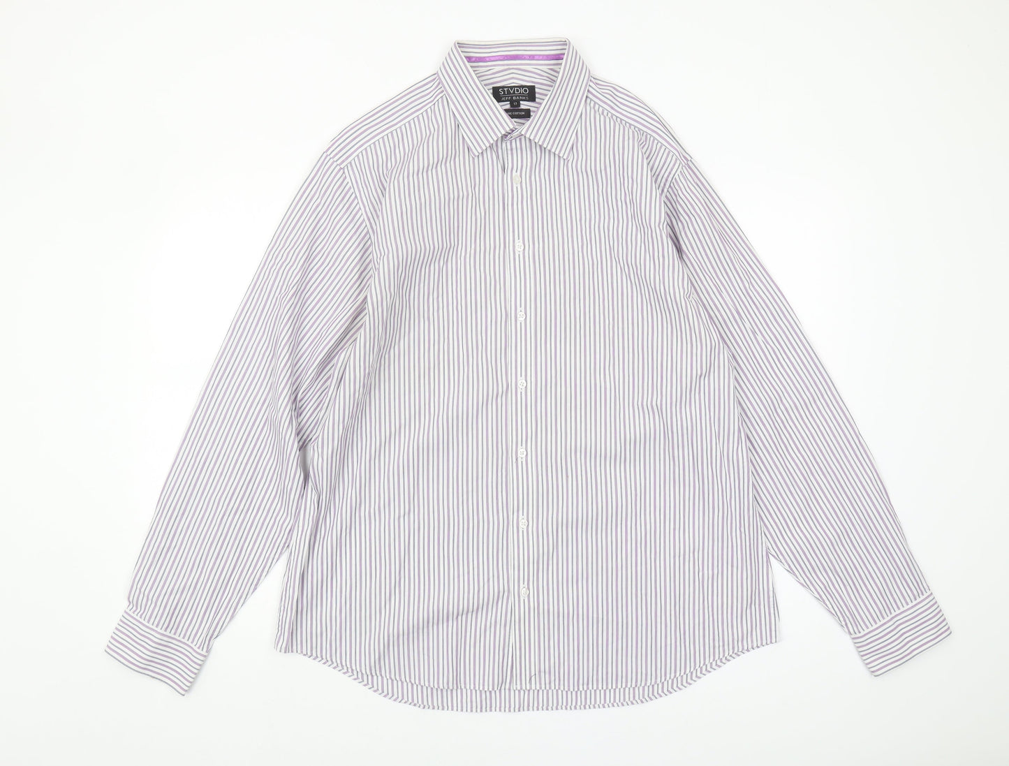 Jeff Banks Men’s Multicoloured Striped Long Sleeve Shirt