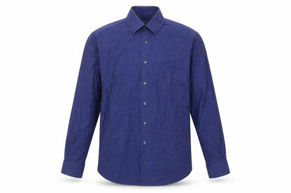 Marks and Spencer Men's Blue Long Sleeve Shirt 15.5 Slim Fit