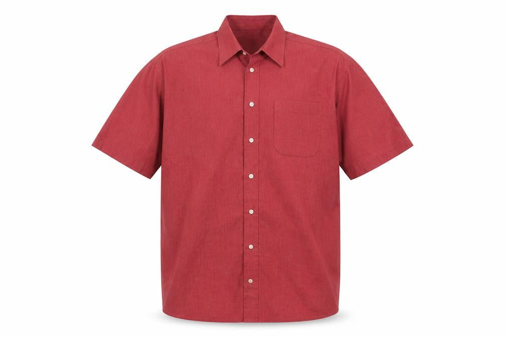 Marks and Spencer Red Short Sleeve Shirt Men's Size 42