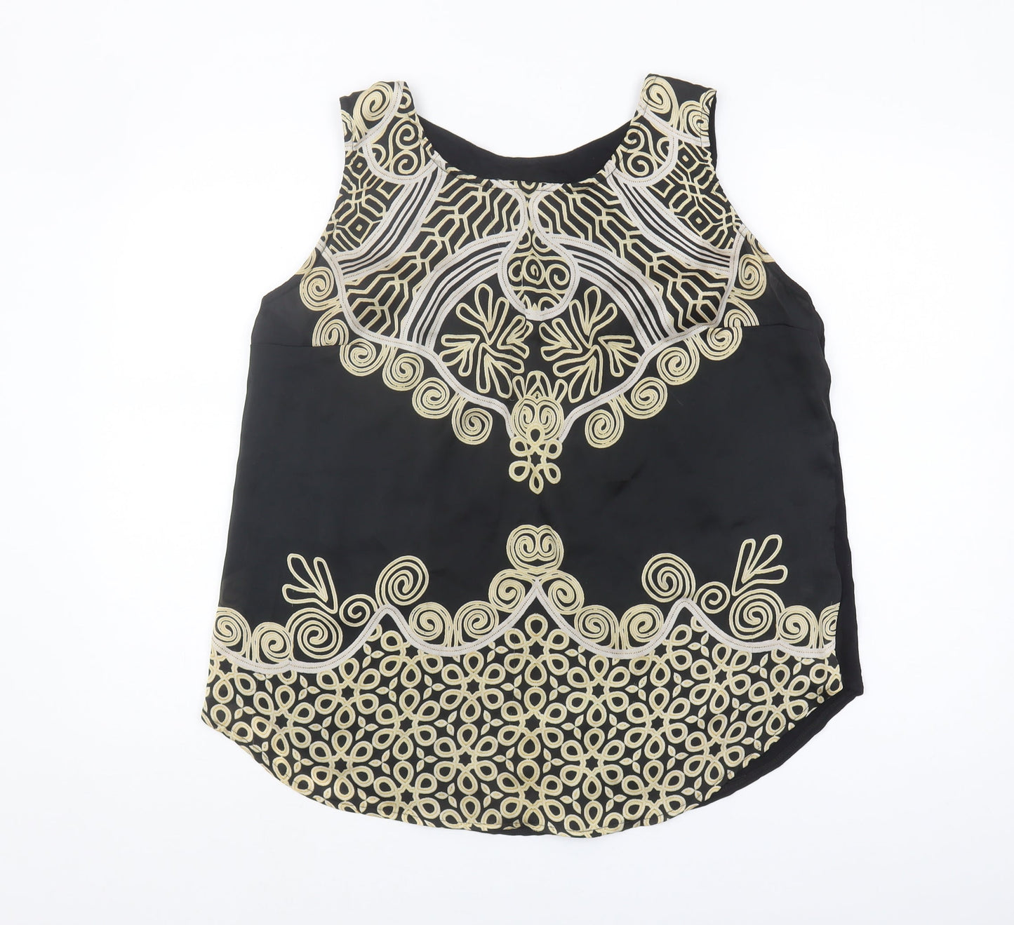 Womens UK Size L Wallis Black Basic Tank