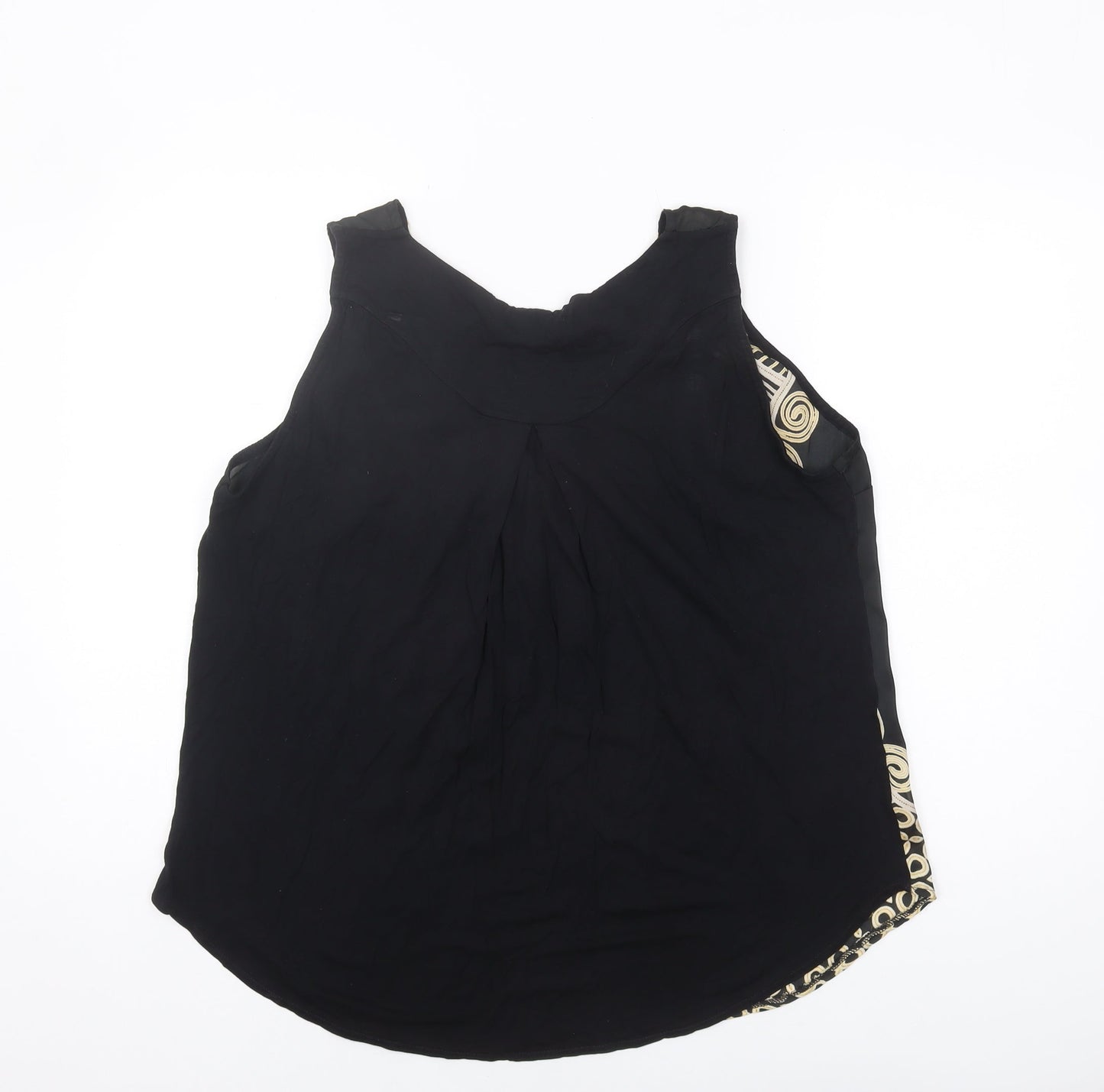 Womens UK Size L Wallis Black Basic Tank