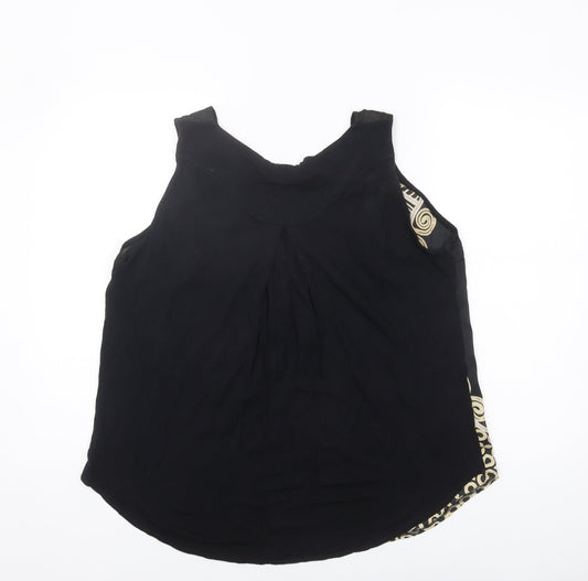 Womens UK Size L Wallis Black Basic Tank