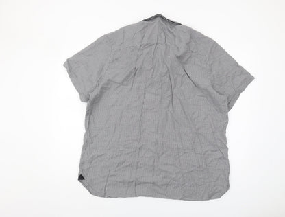Jeff Banks Men's Geometric Short Sleeve Shirt 2XL