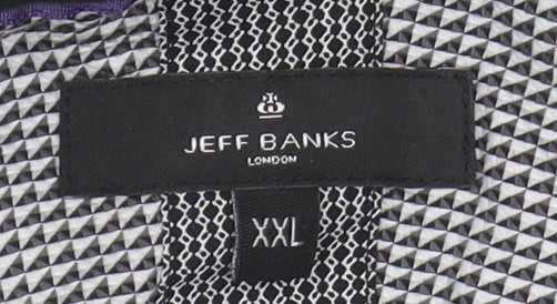 Jeff Banks Men's Geometric Short Sleeve Shirt 2XL