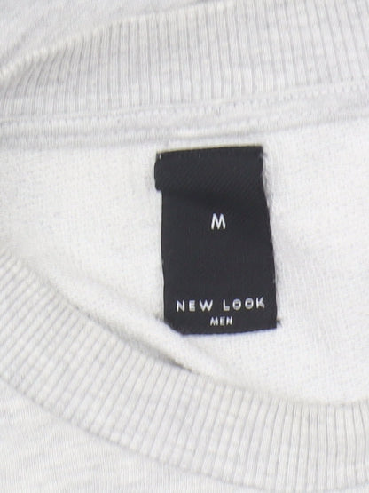 Mens UK Size M New Look Grey Crew Neck Sweatshirt