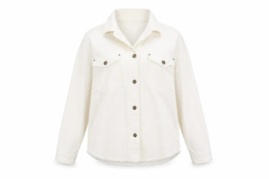 Womens UK Size S Zara Ivory Basic Jacket