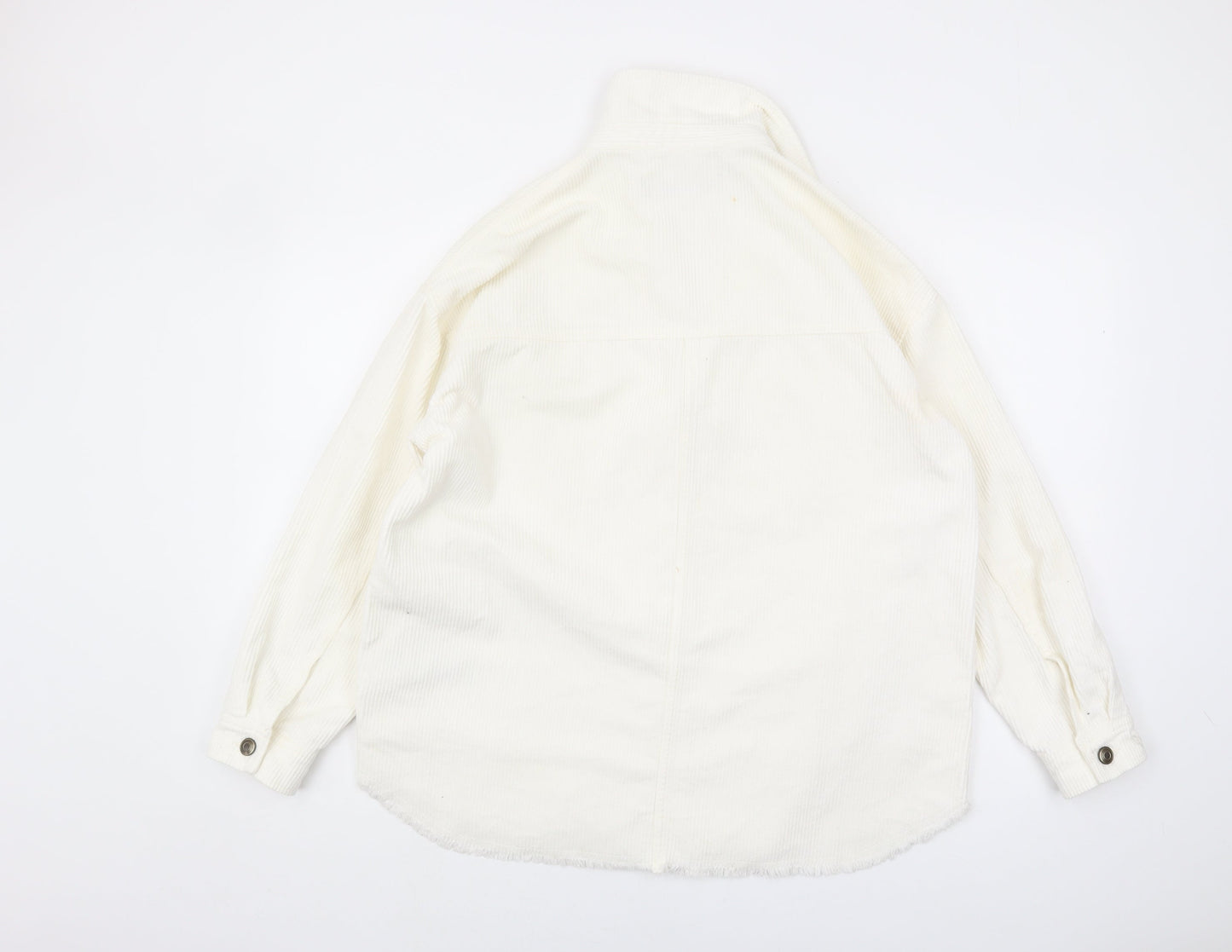 Womens UK Size S Zara Ivory Basic Jacket