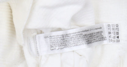 Womens UK Size S Zara Ivory Basic Jacket