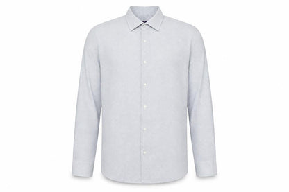 Next Men's White Geometric Slim Fit Shirt 16