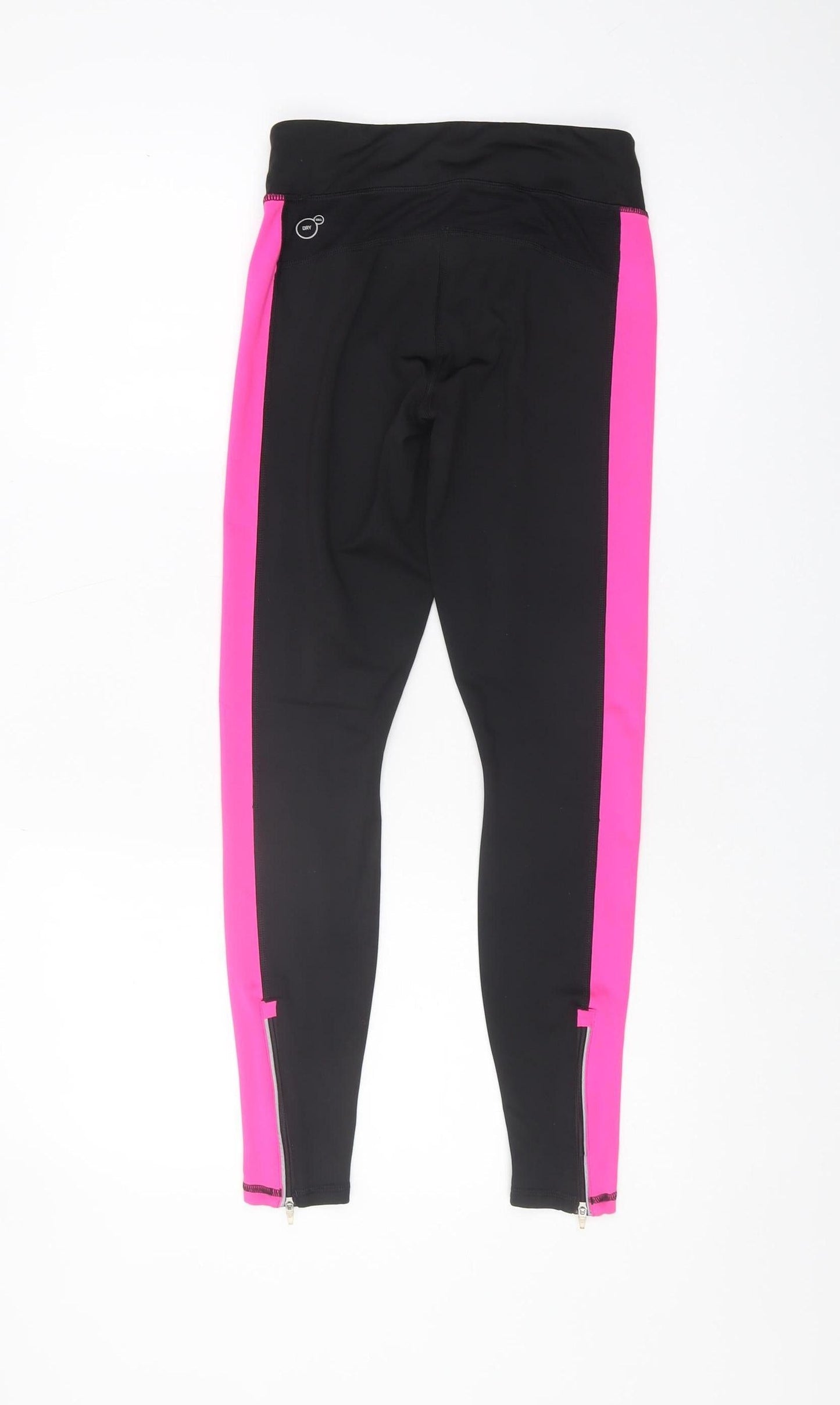 Puma Women's Black Pink Running Leggings, Size 8