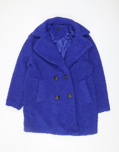 Womens UK Size 12 Roman Blue Pea Coat