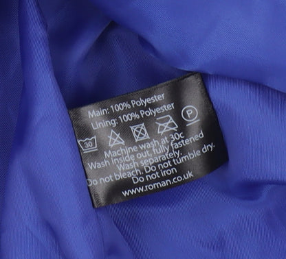 Womens UK Size 12 Roman Blue Pea Coat