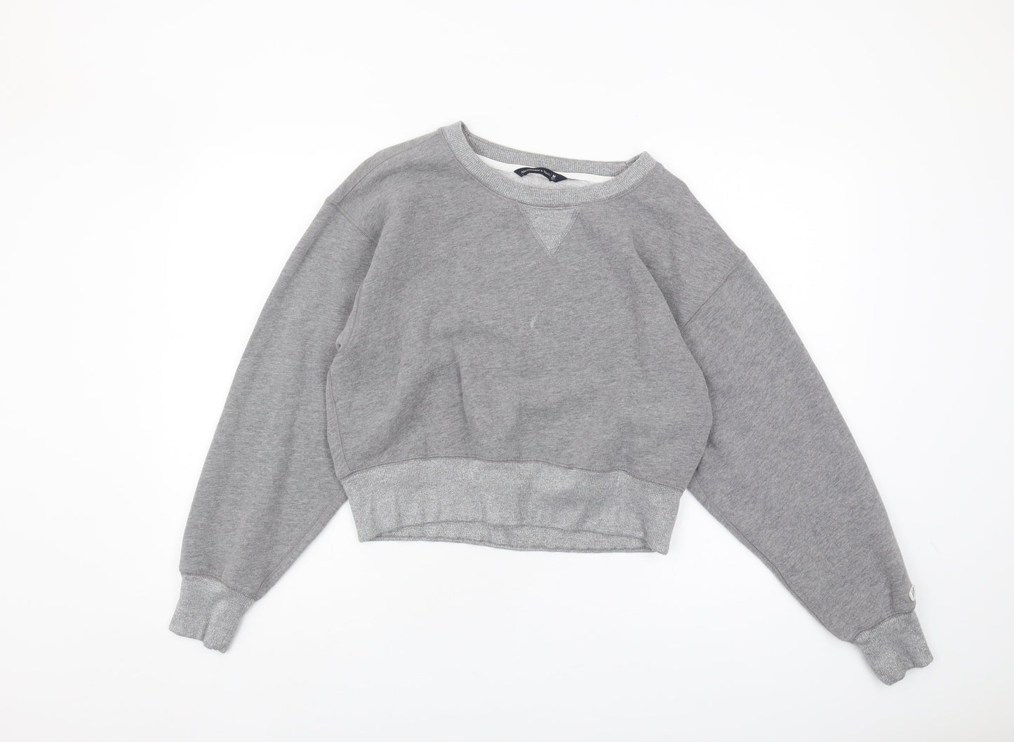 Abercrombie & Fitch Grey Women's M Cropped Sweatshirt