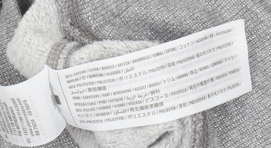 Abercrombie & Fitch Grey Women's M Cropped Sweatshirt