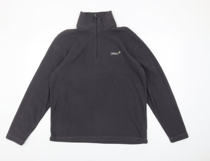 Mens UK Size S Gelert Black Henley Sweatshirt