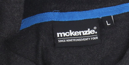 McKenzie Men's Black Jumper, L, Cotton