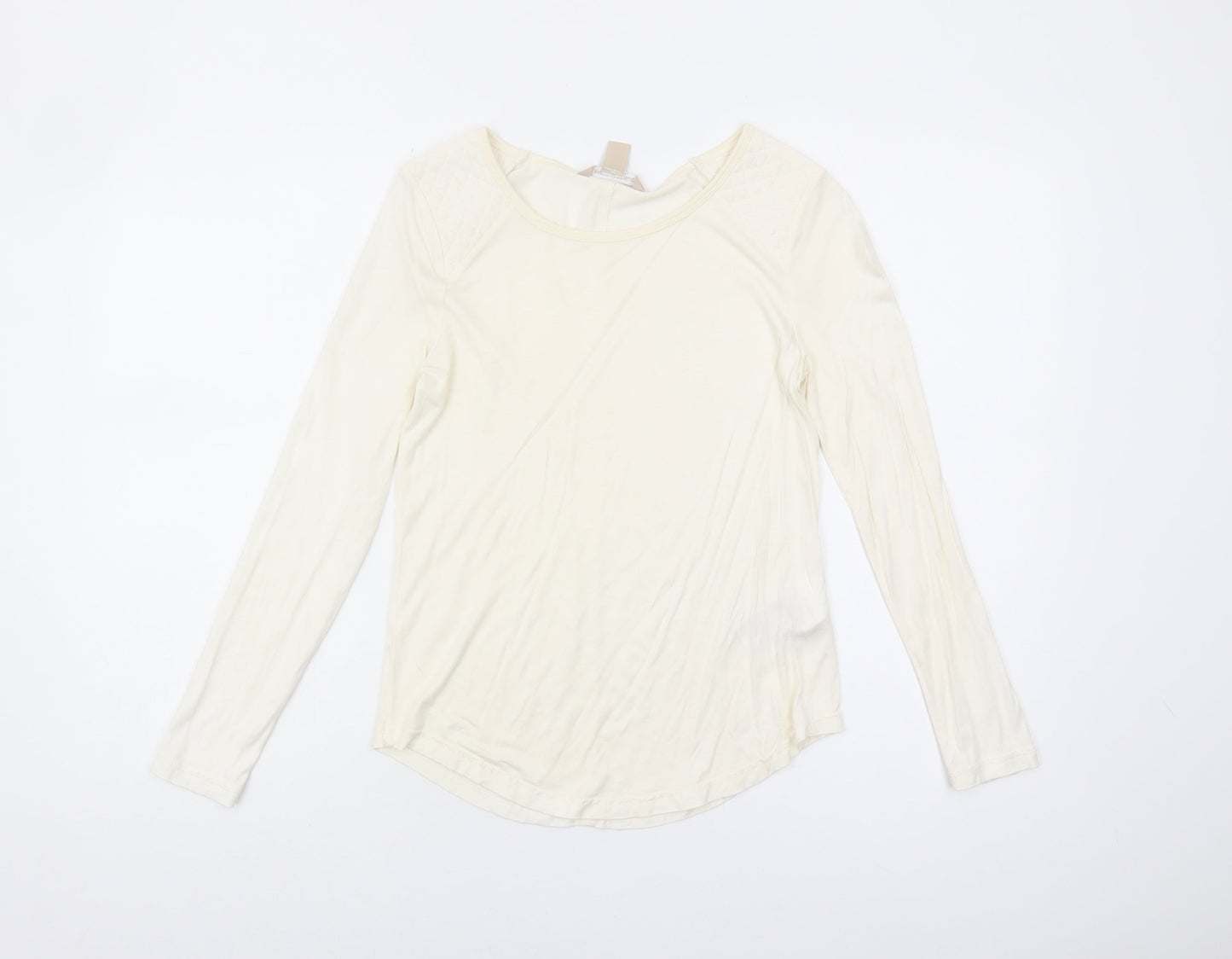 Banana Republic Women's Ivory XS Long Sleeve Top