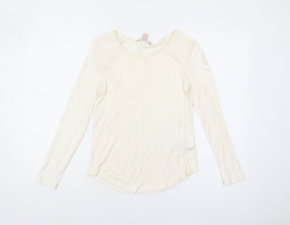 Banana Republic Women's Ivory XS Long Sleeve Top