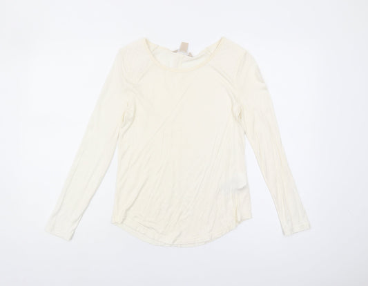 Banana Republic Women's Ivory XS Long Sleeve Top