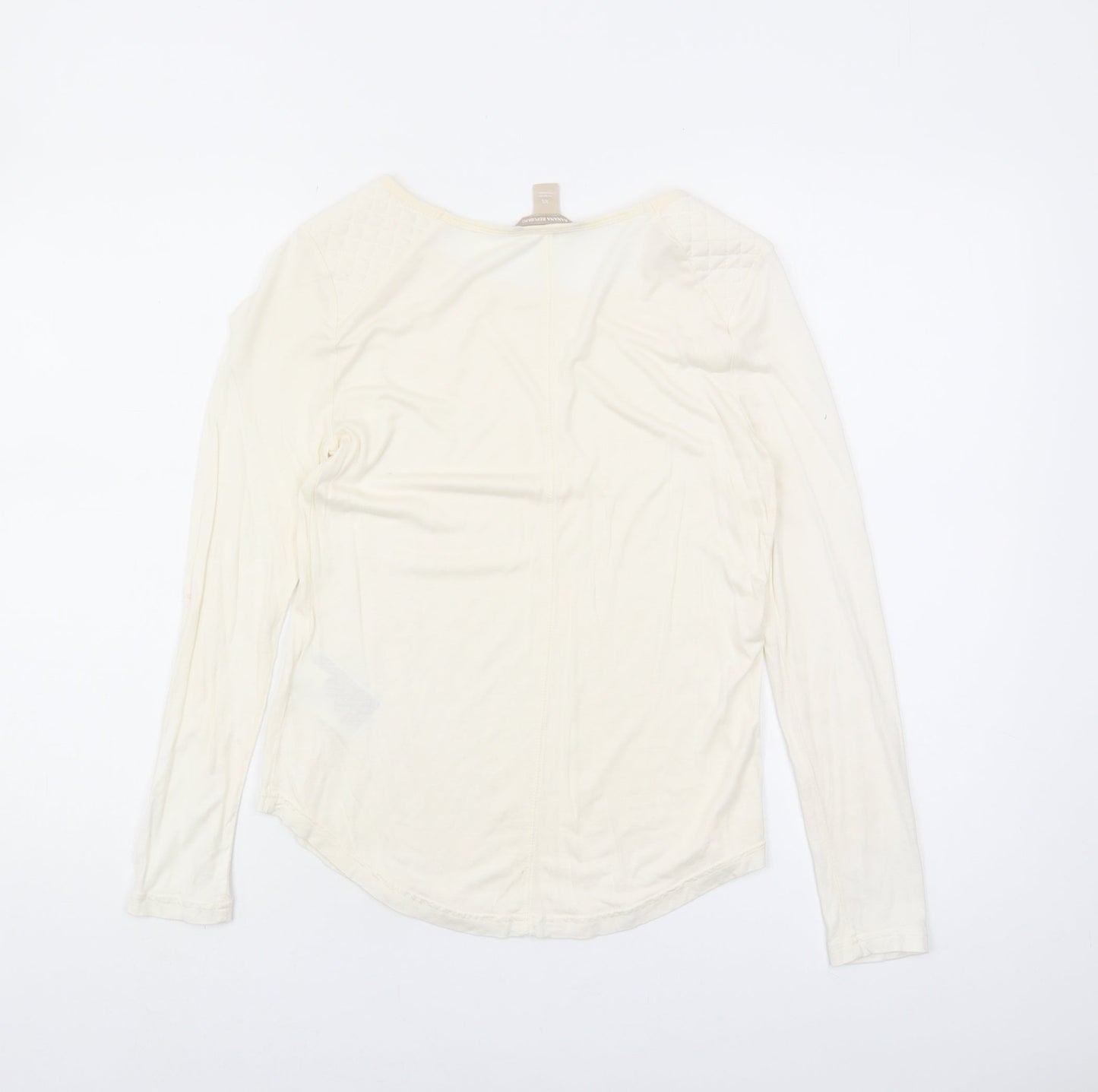 Banana Republic Women's Ivory XS Long Sleeve Top
