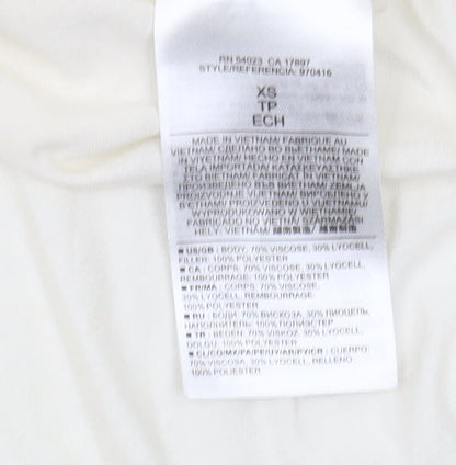 Banana Republic Women's Ivory XS Long Sleeve Top