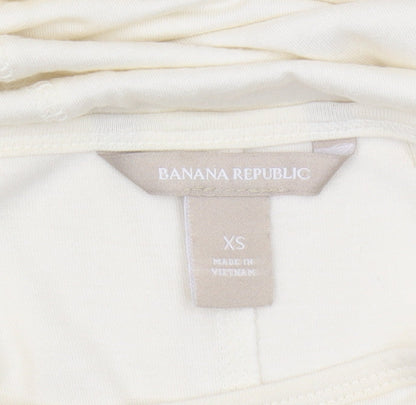 Banana Republic Women's Ivory XS Long Sleeve Top