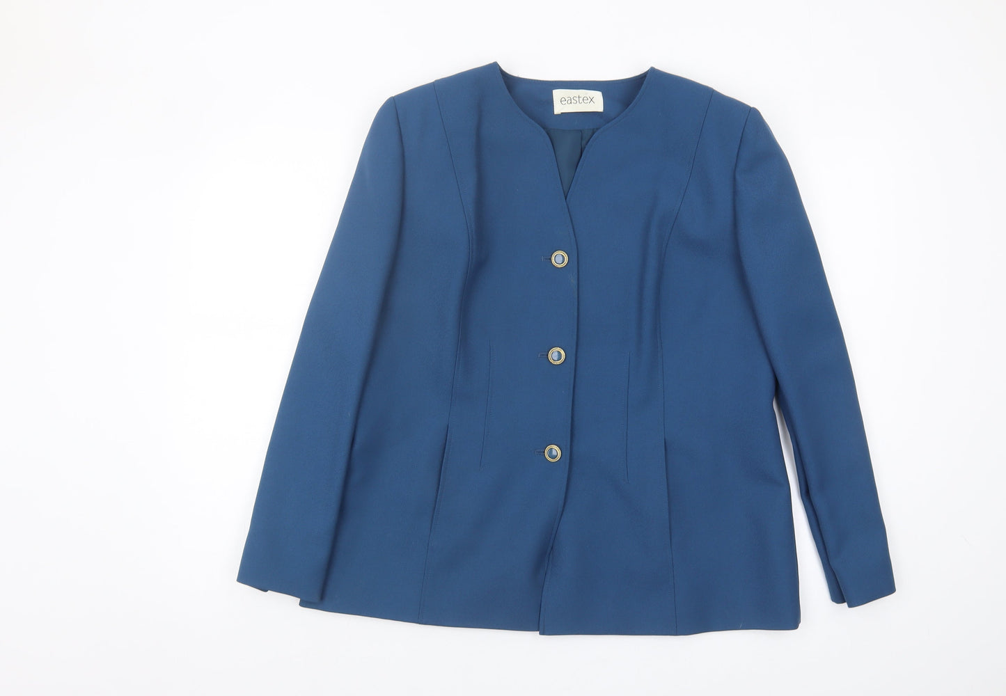Eastex Women's Blue Blazer Size 14 Business Lined