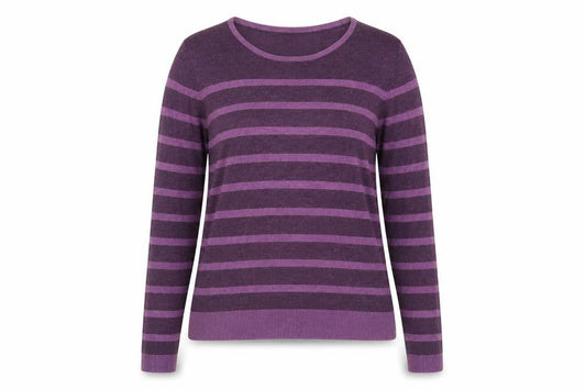 Womens UK Size M Viyella Purple Pullover Jumper