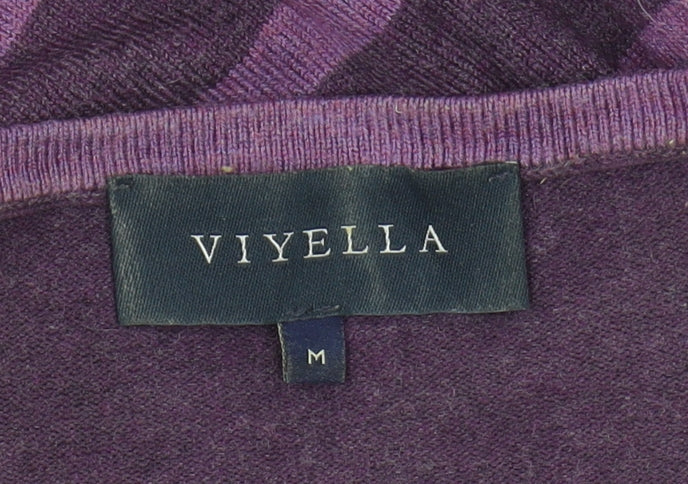 Womens UK Size M Viyella Purple Pullover Jumper