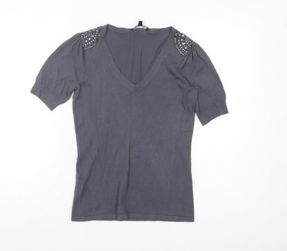 Womens UK Size 8 Laura Ashley Grey Pullover