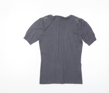 Womens UK Size 8 Laura Ashley Grey Pullover